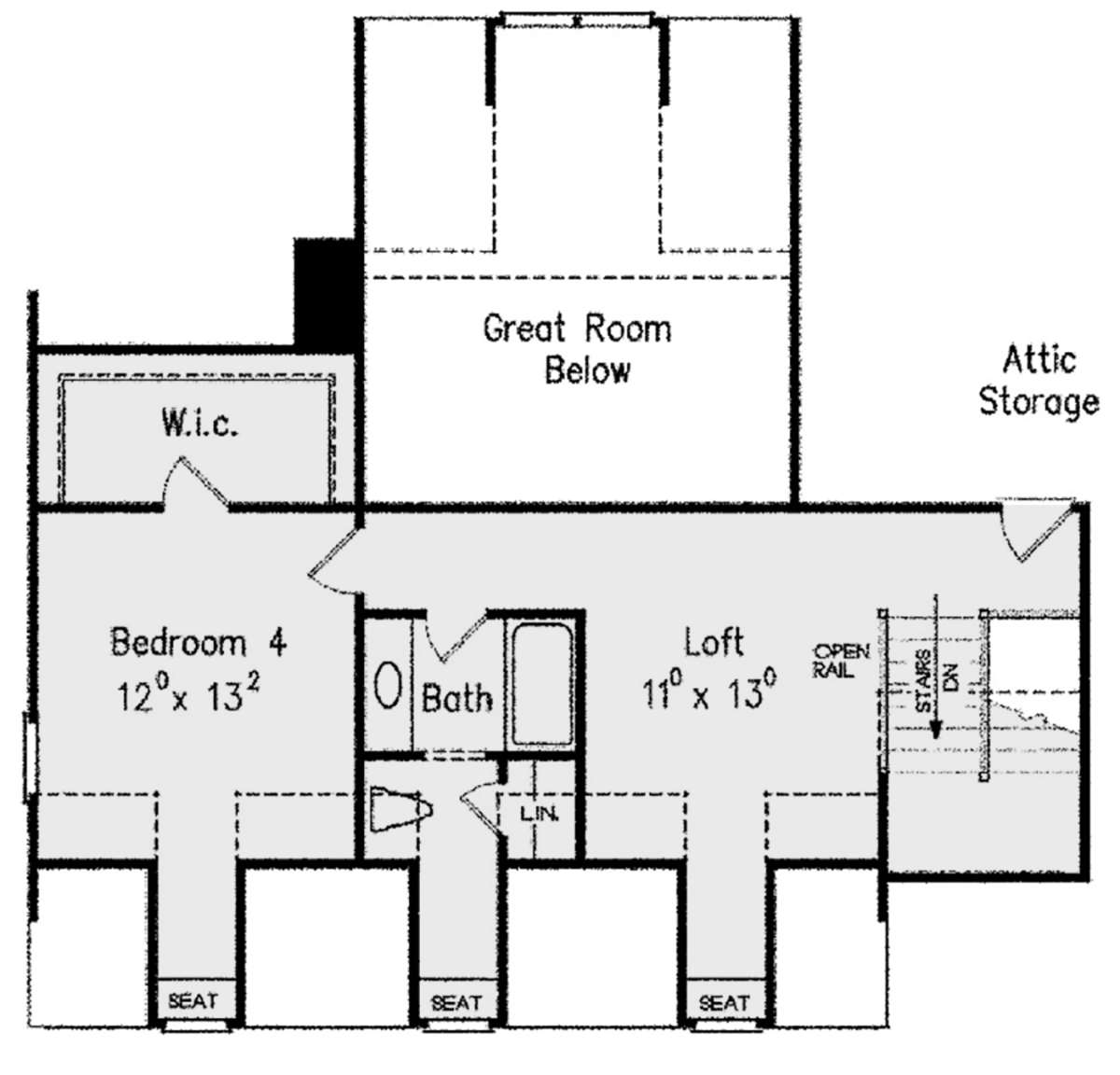 Second Floor for House Plan #8594-00261