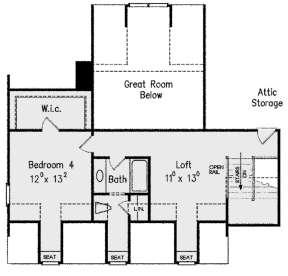 Second Floor for House Plan #8594-00261