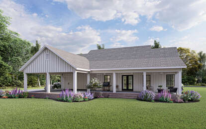 Modern Farmhouse House Plan #348-00285 Elevation Photo