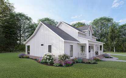 Modern Farmhouse House Plan #348-00285 Elevation Photo