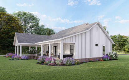 Modern Farmhouse House Plan #348-00285 Elevation Photo