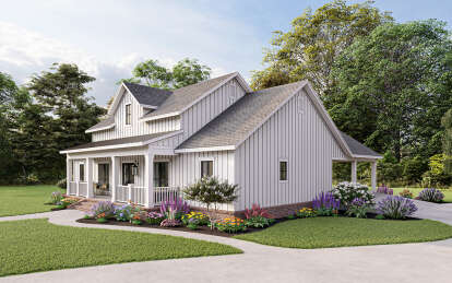 Modern Farmhouse House Plan #348-00285 Elevation Photo