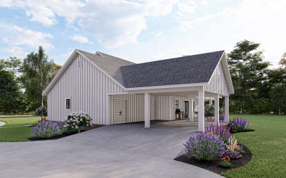 Modern Farmhouse House Plan #348-00285 Elevation Photo