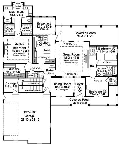 Main Floor for House Plan #348-00286