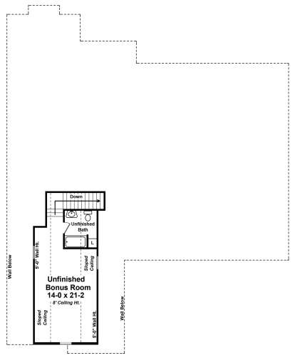 Bonus Room for House Plan #348-00286