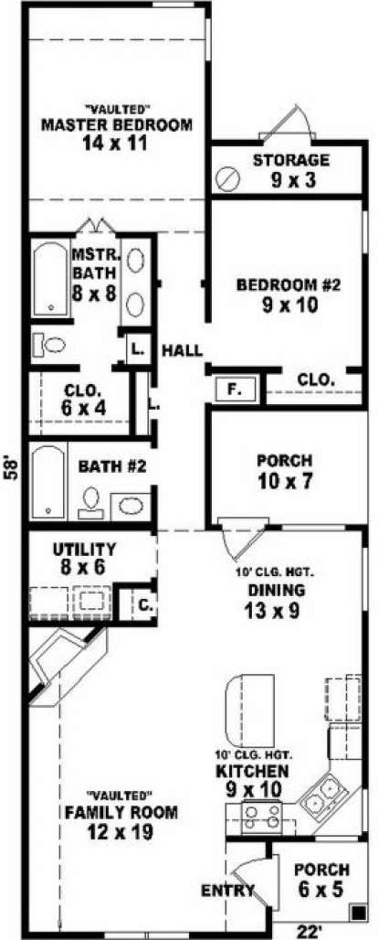 Floorplan for House Plan #053-00063