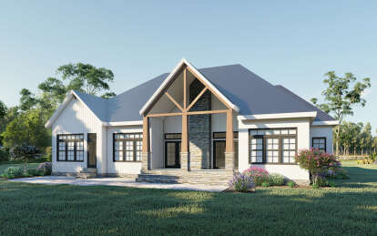 Modern Farmhouse House Plan #6849-00075 Elevation Photo
