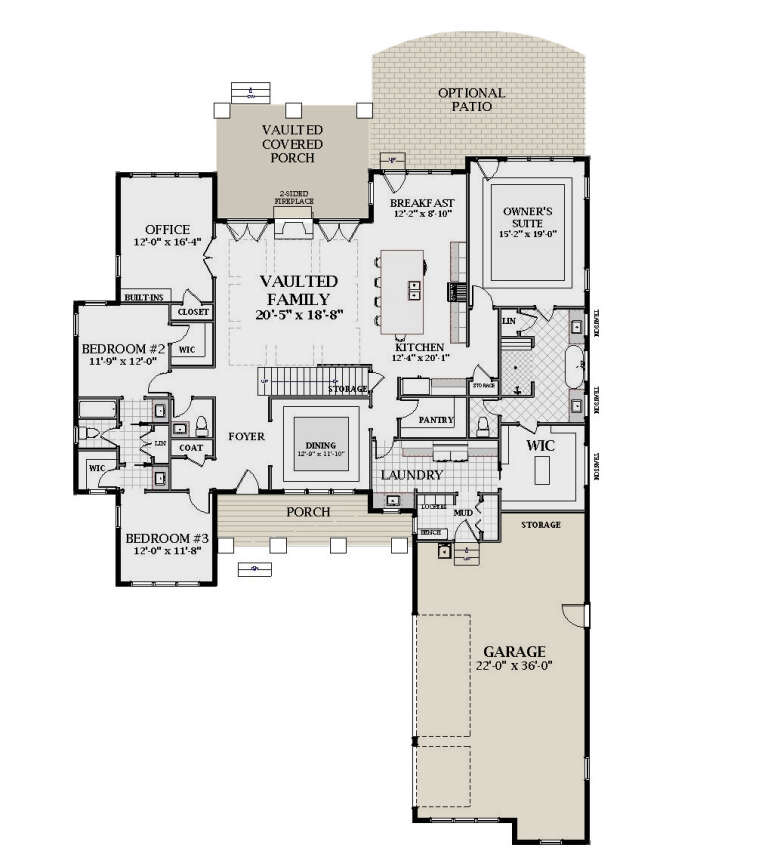 House Plan House Plan #21261 Drawing 1