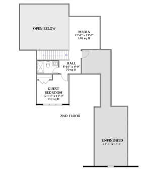 Optional Second Floor for House Plan #6849-00075