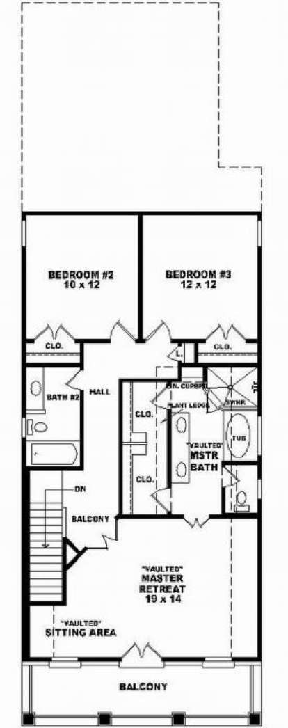 Second Floor for House Plan #053-00064