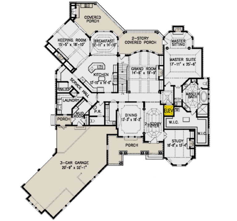 House Plan House Plan #21274 Drawing 1