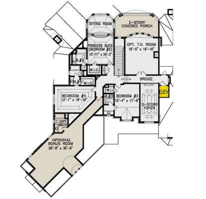 Second Floor for House Plan #699-00189