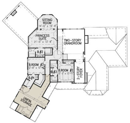 Second Floor for House Plan #699-00190