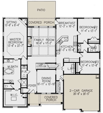 Main Floor for House Plan #699-00191