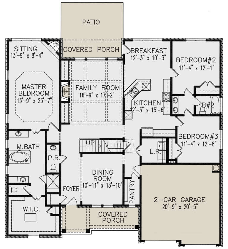 House Plan House Plan #21288 Drawing 1