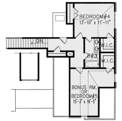 Second Floor for House Plan #699-00191