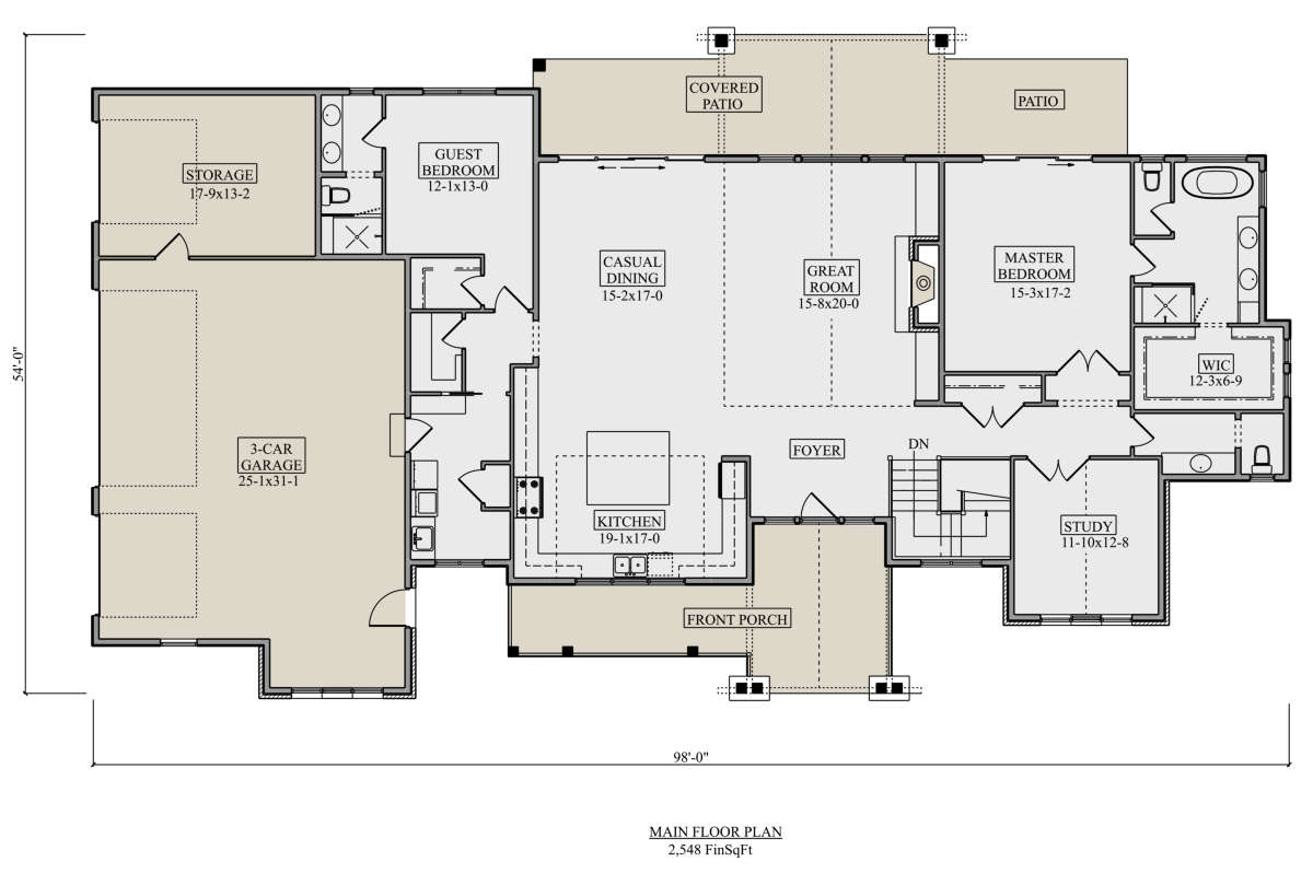 Main Floor for House Plan #5631-00099