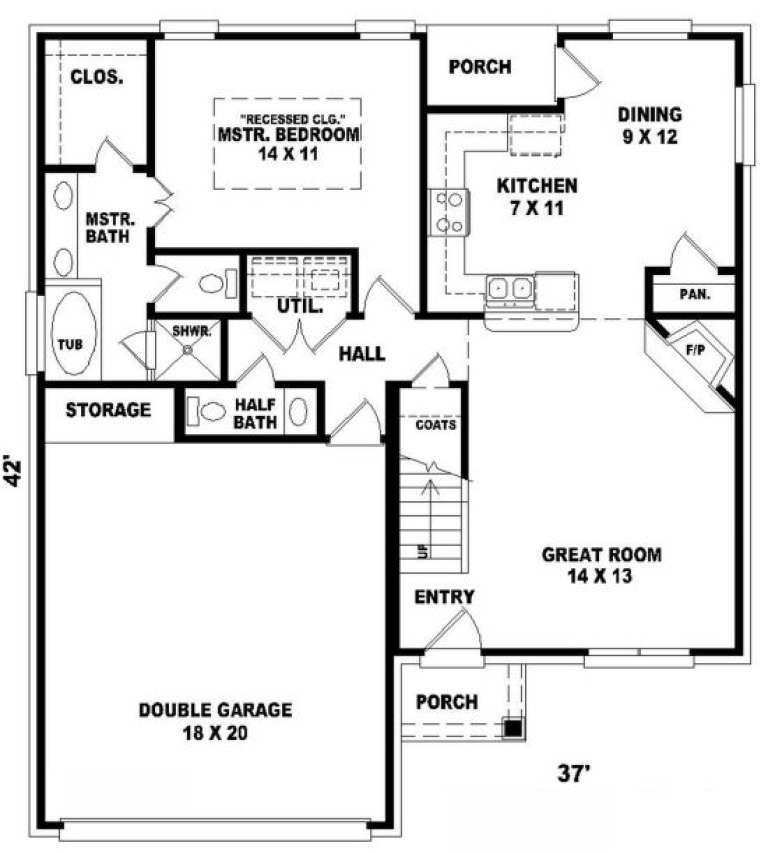 House Plan House Plan #2131 Drawing 1