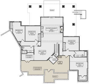 Basement for House Plan #5631-00100