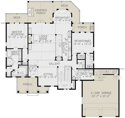 Main Floor for House Plan #699-00192
