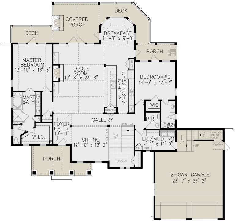 House Plan House Plan #21330 Drawing 1