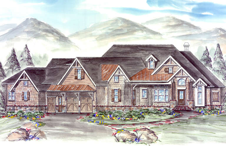 House Plan House Plan #21337 Front Elevation 