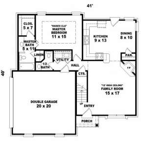 First Floor for House Plan #053-00069