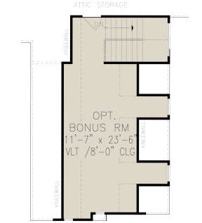 Bonus Room for House Plan #699-00196
