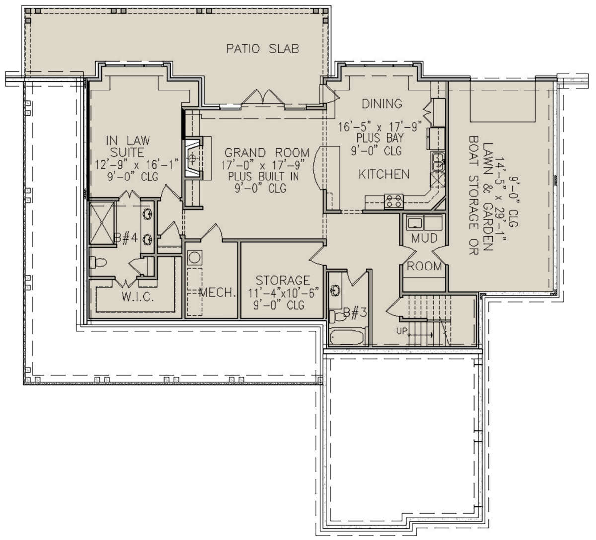 Basement for House Plan #699-00196