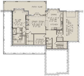 Basement for House Plan #699-00196