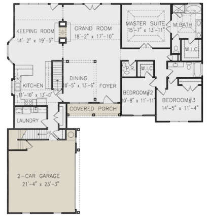 Main Floor for House Plan #699-00197
