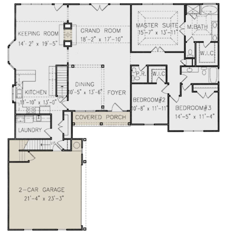 House Plan House Plan #21365 Drawing 1
