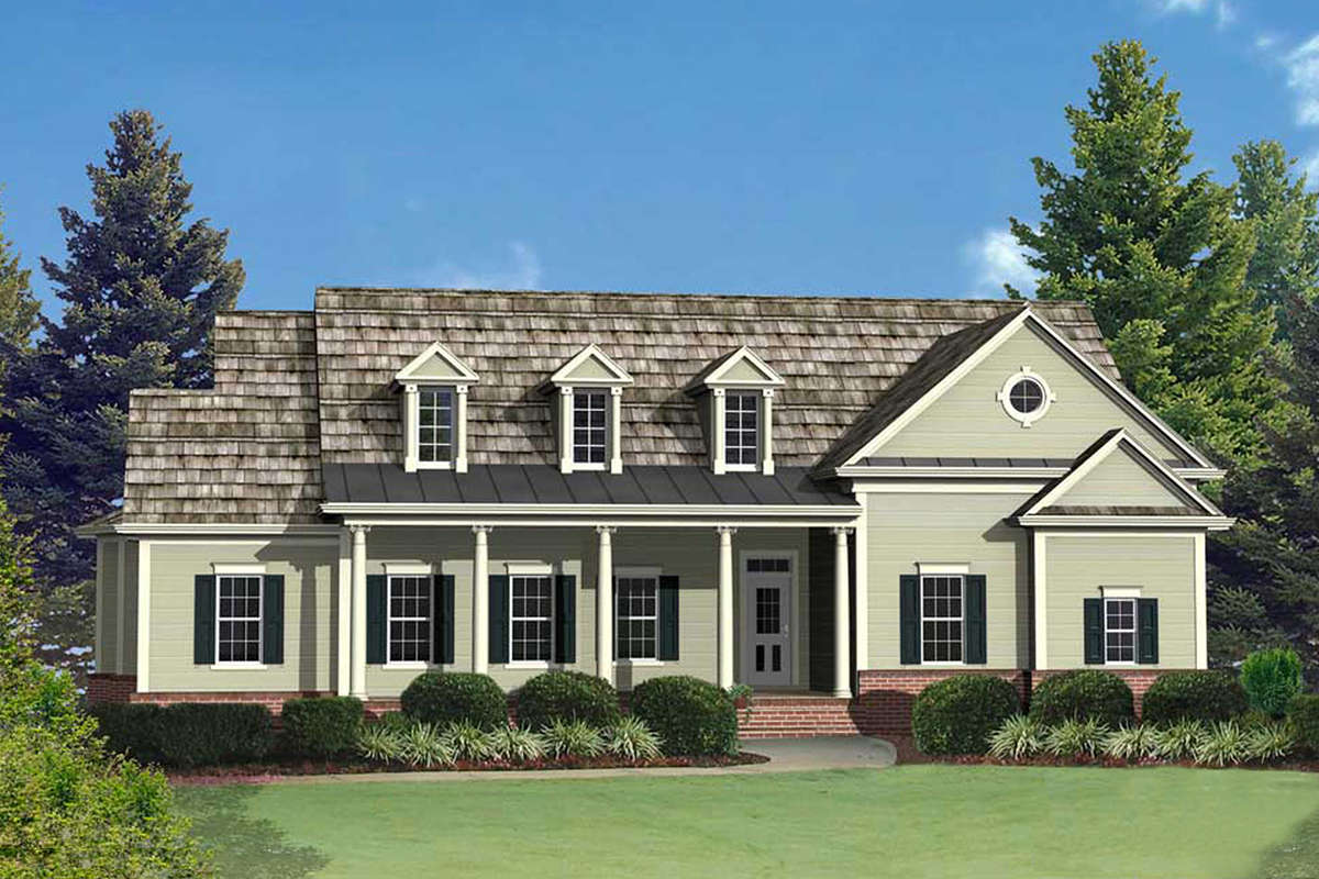 Ranch House Plan #699-00198 Elevation Photo
