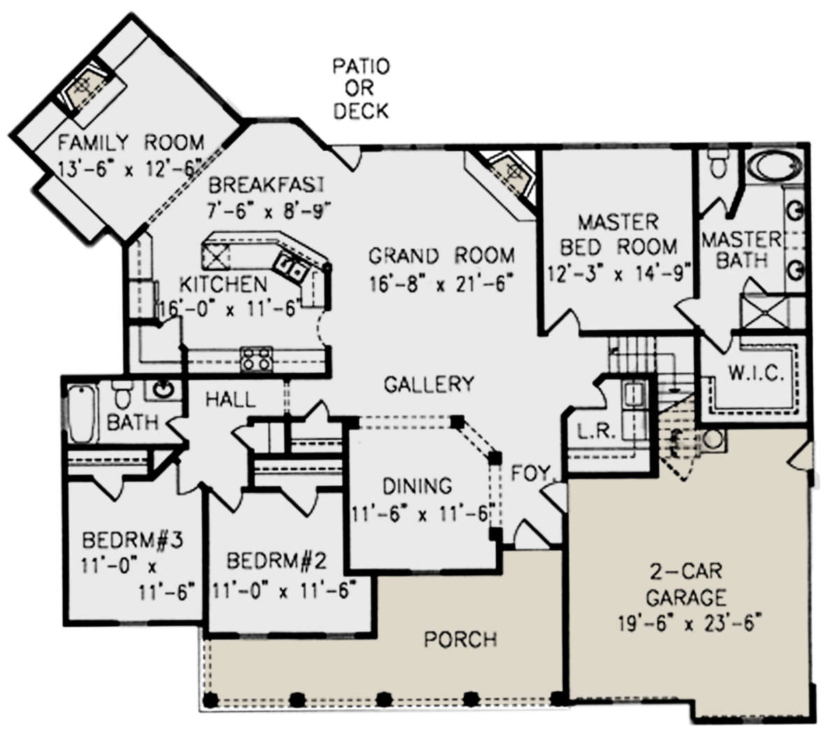 Main Floor for House Plan #699-00198