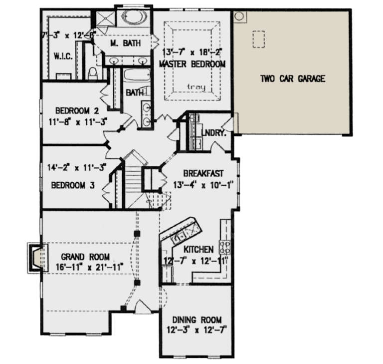 House Plan House Plan #21379 Drawing 1