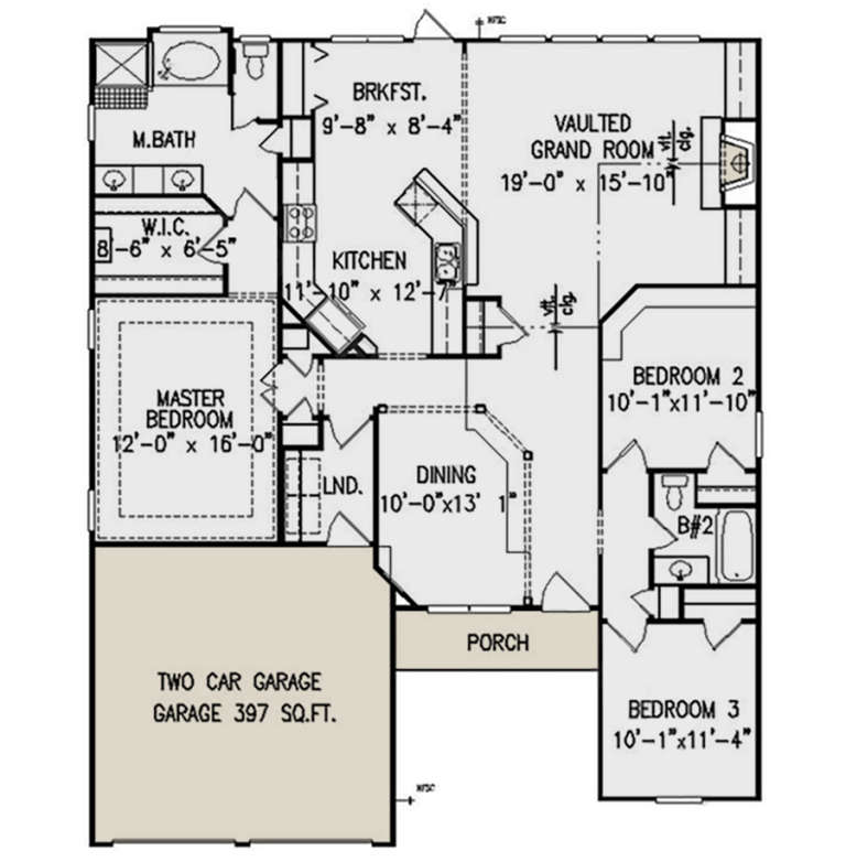 House Plan House Plan #21386 Drawing 1