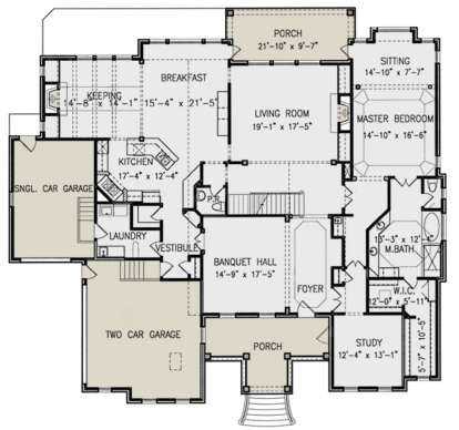 Main Floor for House Plan #699-00201