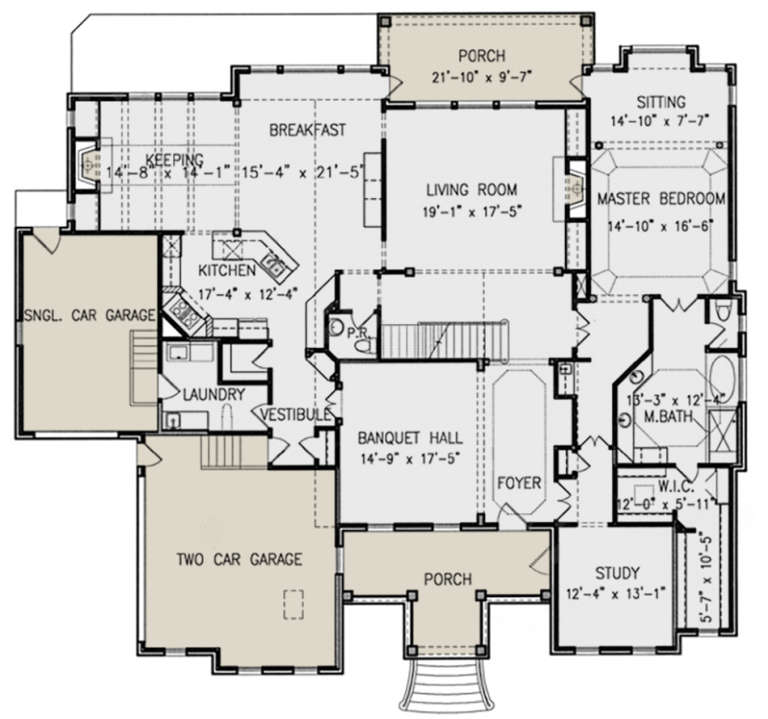 House Plan House Plan #21393 Drawing 1