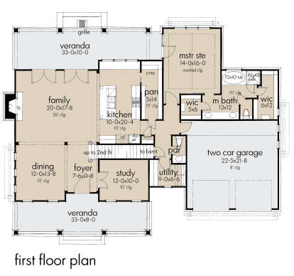 Main Floor for House Plan #9401-00100