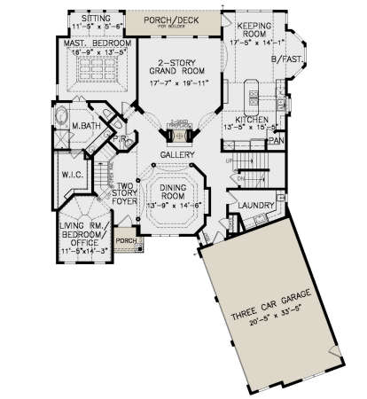 Main Floor for House Plan #699-00204