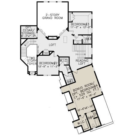 Second Floor for House Plan #699-00204