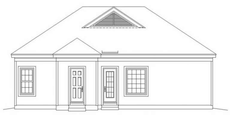 Traditional House Plan #053-00073 Elevation Photo