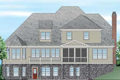 European House Plan #8594-00267 Elevation Photo