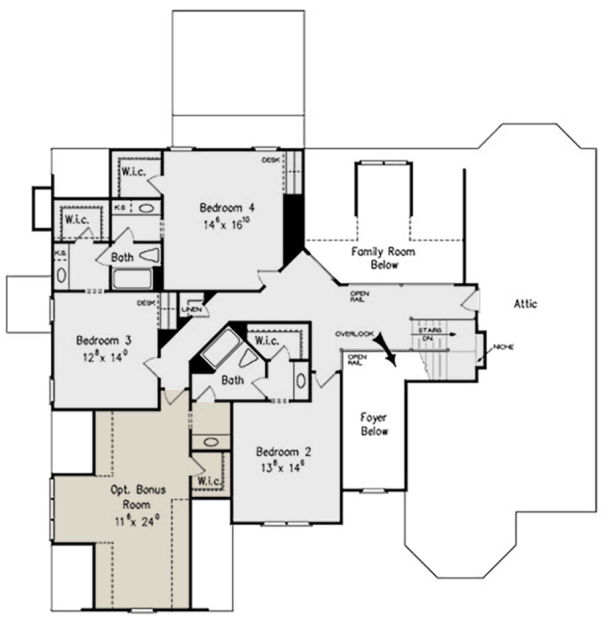 Second Floor for House Plan #8594-00267