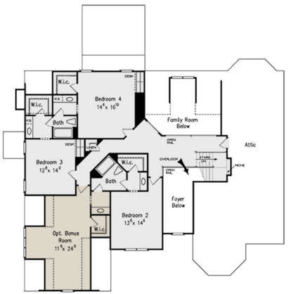 Second Floor for House Plan #8594-00267