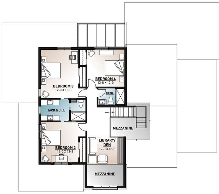 House Plan House Plan #21463 Drawing 2
