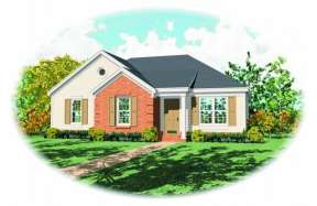 Traditional House Plan #053-00076 Elevation Photo