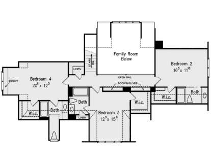 Second Floor for House Plan #8594-00270