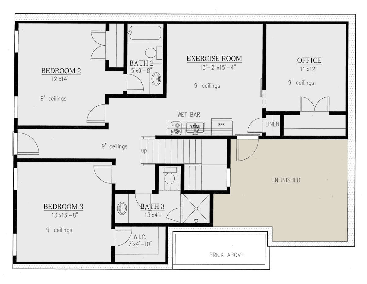 Basement for House Plan #286-00087