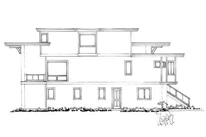 Contemporary House Plan #1907-00045 Elevation Photo